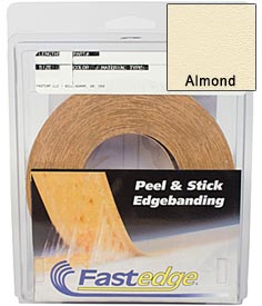 Fastcap Fastedge Peel & Stick PVC Edgebanding - 15/16in. x 50ft. Roll - (Almond) Questions & Answers