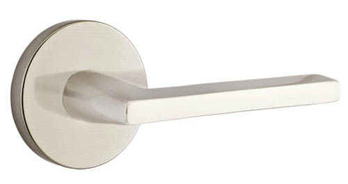 Emtek Modern Helios Door Leverset w/Disk Rosette (Dummy Set - Satin Nickel) Questions & Answers