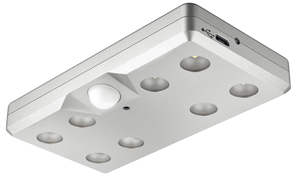 Hafele Loox LED 9004 Light with Rechargable Battery & Motion Detector - EACH (Silver) Questions & Answers