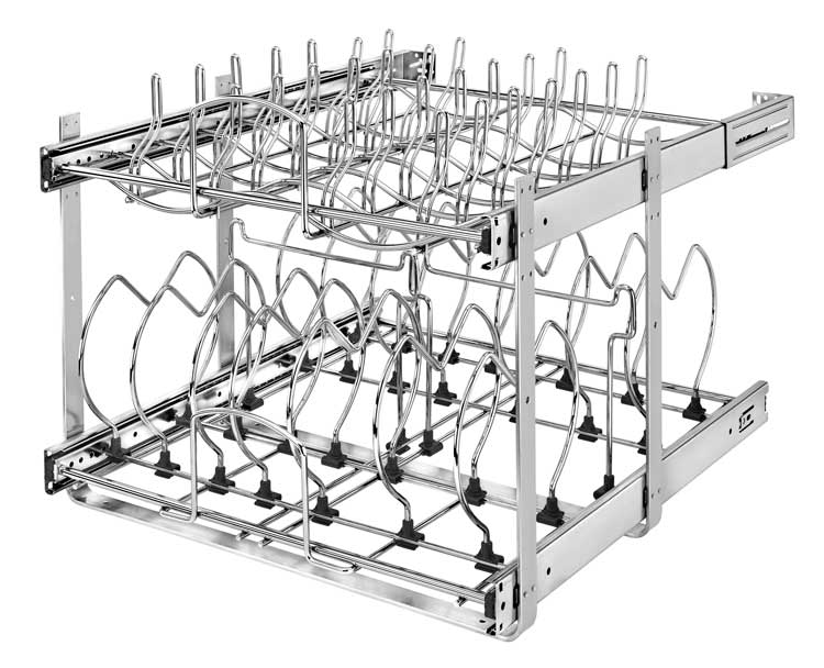 Rev-A-Shelf 21" Two-Tier Cookware Organizer - (Chrome) Questions & Answers
