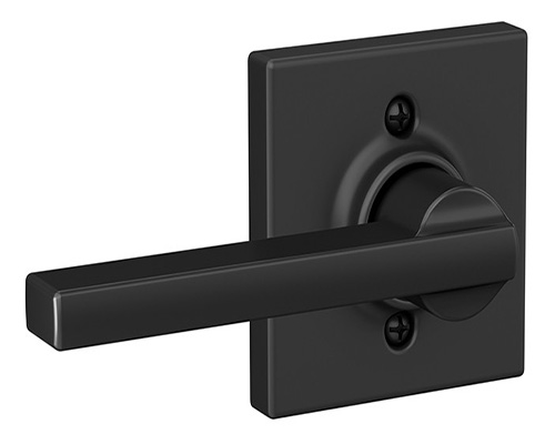 Schlage Collins Collection Latitude Lever Single Dummy (Single Dummy Lever - Matte Black - Adjustable Backset) Questions & Answers