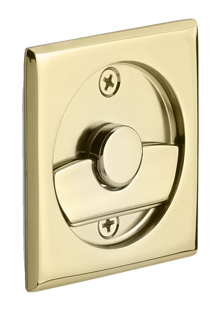 Emtek Square Tubular Pocket Door Privacy Pull - (Polished Brass) Questions & Answers