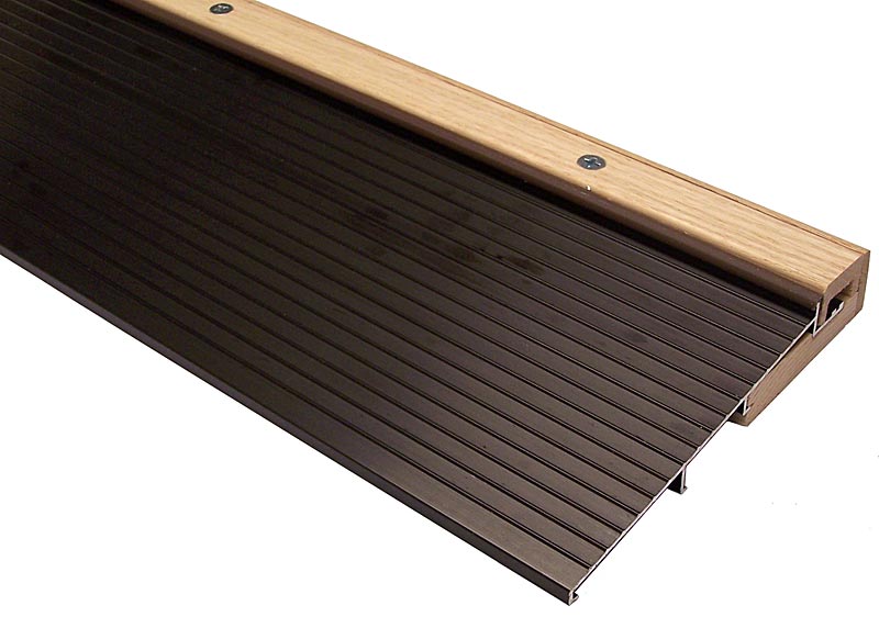 THH 7-3/4" (197mm) x 36" (914mm) Adjustable Oak Top Door Sill - EACH (Unfinished Oak/Dark Bronze) Questions & Answers