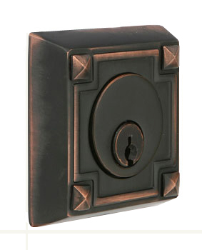 Emtek Solid Brass Arts and Crafts Style Deadbolt (Double Cylinder - Flat Black - 2-3/8in. Backset) Questions & Answers