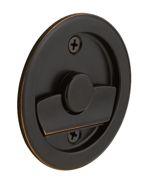 Emtek Round Tubular Pocket Door Privacy Pull - (Oil Rubbed Bronze) Questions & Answers