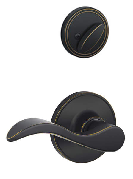 Dexter Seville Lever - Entry Set Inside Trim (Aged Bronze - Left - Adjustable Backset) Questions & Answers