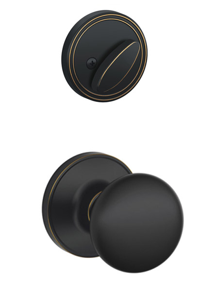 Dexter Stratus Knob - Entry Set Inside Trim (Aged Bronze - Adjustable Backset) Questions & Answers