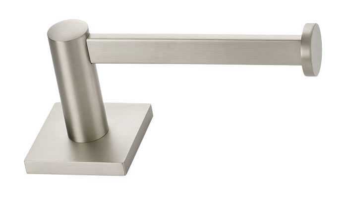 Emtek Modern Brass Bar Style Paper Holder - Square Rosette Questions & Answers