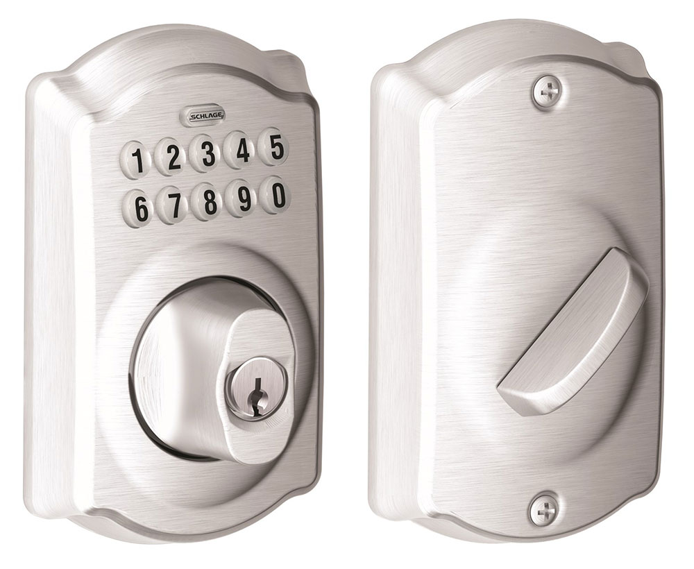 Schlage BE365 Electronic Keypad Deadbolt w/Camelot Trim (Satin Chrome) Questions & Answers