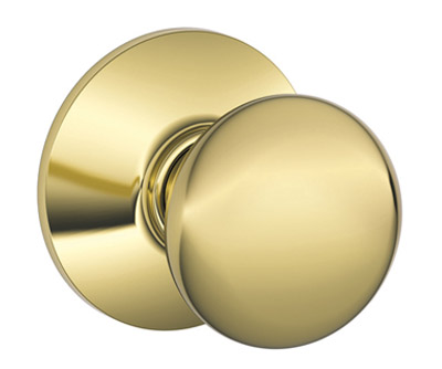 Schlage Plymouth Door Knobset (Passage - Polished Brass - Adjustable Backset) Questions & Answers