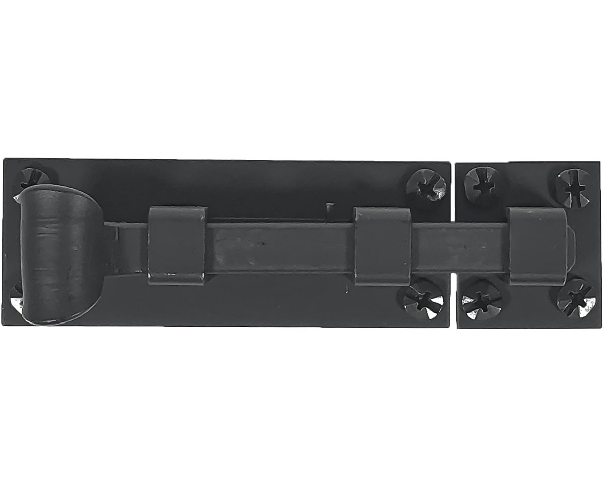 Acorn Smooth Iron Square Surface Bolt 4" (102mm) (Black) Questions & Answers
