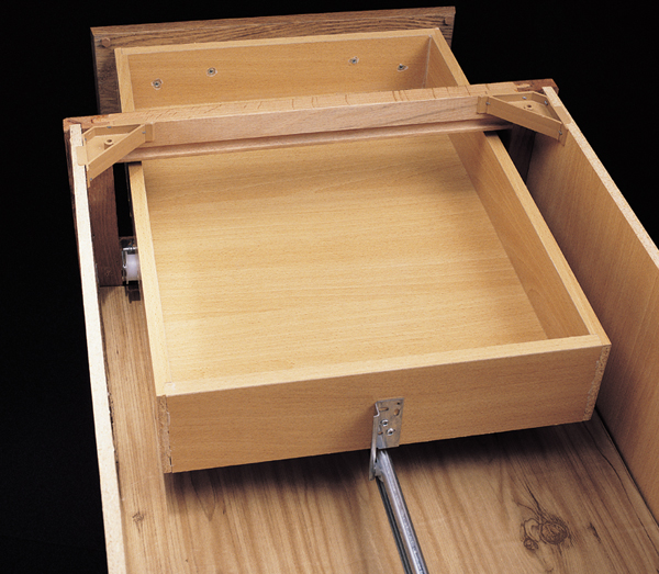 Does a 15" long, 1" wide track fit the 22-5/8" center mount drawer slides?