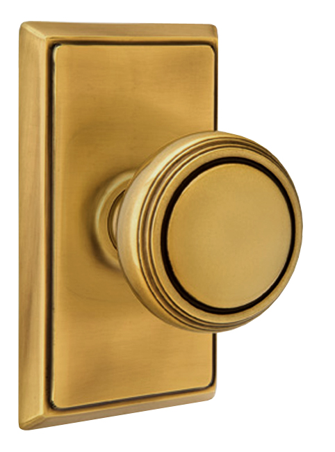 Emtek Norwich Door Knobset w/Rectangular Rosette (Privacy - French Antique - 2-3/4in. Backset) Questions & Answers