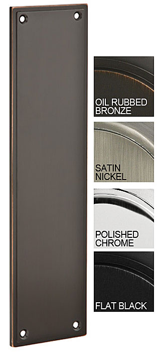 Emtek Modern Brass Push Plate - 3" (76mm) x 12" (305mm) (Oil Rubbed Bronze) Questions & Answers