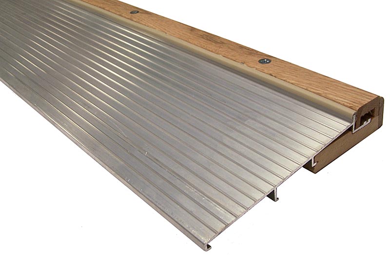 THH 7-3/4" (197mm) x 36" (914mm) Adjustable Oak Top Door Sill - EACH (Unfinished Oak/Aluminum) Questions & Answers