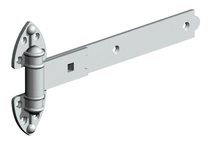 Abbey Gatepro 12" (305mm) Heavy Reversible Strap Hinge- PAIR (Black) Questions & Answers