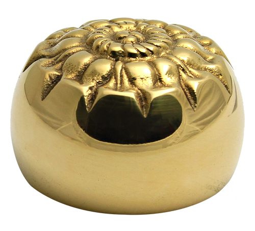 Decorative Dome End Cap for 1-1/2" Diameter Tubing (Unlacquered Polished Brass) Questions & Answers
