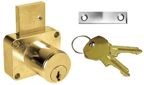 National 7/8" Pin Tumbler Drawer Lock - Keyed Alike #915 (Satin Brass) Questions & Answers