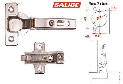 Salice 657 at the end of the hinge has a c on it. I thi k a 26mm cup. I need 2 new one for my cabinet door please h