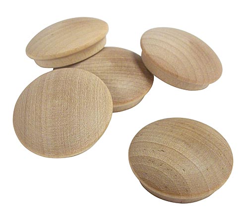 CLOSEOUT SPECIAL! - Cindoco 1" (25mm) Screwhole Buttons - 5 Per Bag (Birch) Questions & Answers