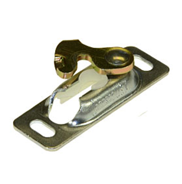 Does the Johnson 111 Series sliding door hanger plate #20555 have a lock screw?