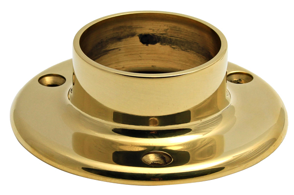 Floor Flange for 1-1/2" Diameter Tubing (Unlacquered Polished Brass) Questions & Answers