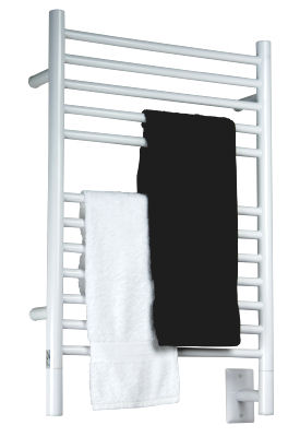 Amba Jeeves Model E Straight Towel Warmer - 20-1/2" (521mm)W x 31" (787mm)H - Hardwired (White) Questions & Answers