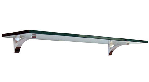 I have a 12 x 24” 3/8” glass shelf.  Could I use the brackets for a 12 X 24” shelf?