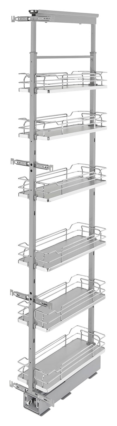 Rev-A-Shelf 8" Solid Bottom Pantry Pull-Out w/Soft-Close - (Maple/Chrome) 0 reviews