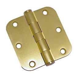 PBB Commercial Duty 3-1/2" x 3-1/2" Plain Bearing Architectural Hinge - 5/8 Radius Corner - EACH (Dull Brass) Questions & Answers