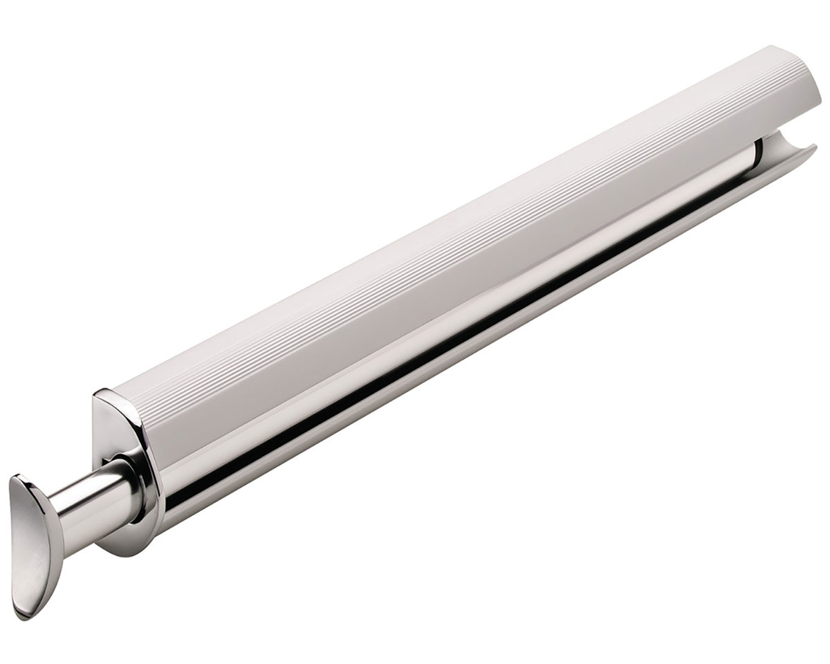 Hafele Synergy Elite 11-3/4" (298mm) Closet Valet Rod (Matte Aluminum w/Chrome Hooks/End Caps) Questions & Answers