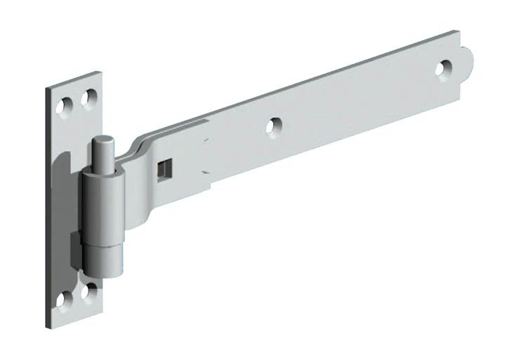 Abbey Gatepro 8" (203mm) Cranked Bands and Hooks Strap Hinge - PAIR (Hot Dipped Galvanized) Questions & Answers