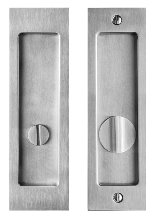 Linnea Stainless Steel Mortise Pocket Door Privacy Latch - (Satin Stainless Steel - 1-3/8 Thickness) Questions & Answers