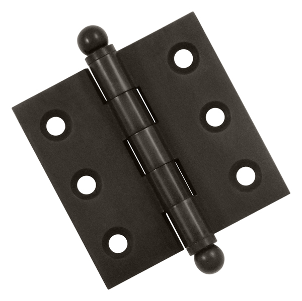 Deltana Solid Brass 2" (51mm) x 2" (51mm) Flush/Full Inset Non-Self Closing Ball Tip Cabinet Hinge - EACH (Oil Rubbed Bronze) Questions & Answers