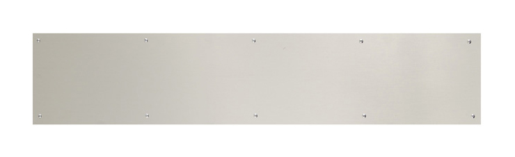 Brass Accents - 8" (203mm) x 32" (813mm) Solid Brass Kick Plate, Screw Mount - EACH (Satin Nickel) Questions & Answers