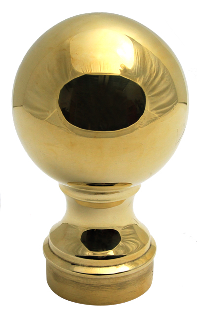 Ball Finial for 1-1/2" Diameter Tubing (Unlacquered Polished Brass) Questions & Answers