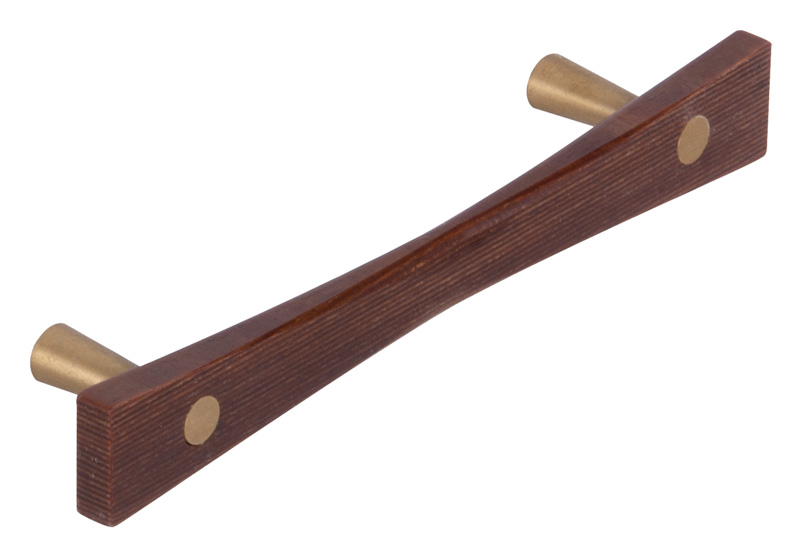 Schwinn Originals 88942/96 3-3/4" (96mm) Center-to-Center Cabinet Pull (Wood/Brushed Brass) Questions & Answers