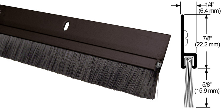 Pemko 36" (914mm) Door Bottom Sweep - EACH (Dark Bronze Anodized/Black) Questions & Answers