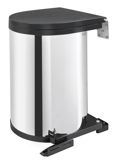 Rev-A-Shelf 14 Liter Pivot Out Waste Container - Stainless Steel Questions & Answers