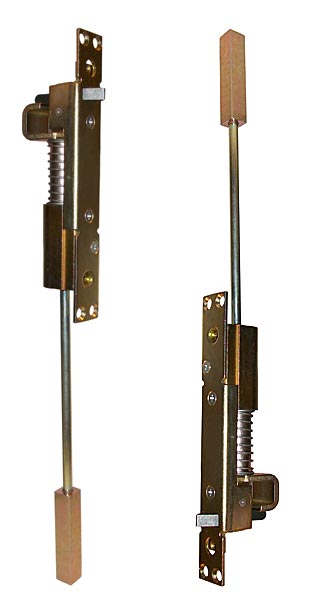 Ives Automatic Flush Bolt for Metal Doors - PAIR (Brushed Stainless Steel)