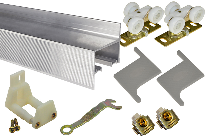 Johnson 2610F 60" (1524mm) Wall-Mount Track Set w/Fascia - 125lb. (Aluminum) Questions & Answers