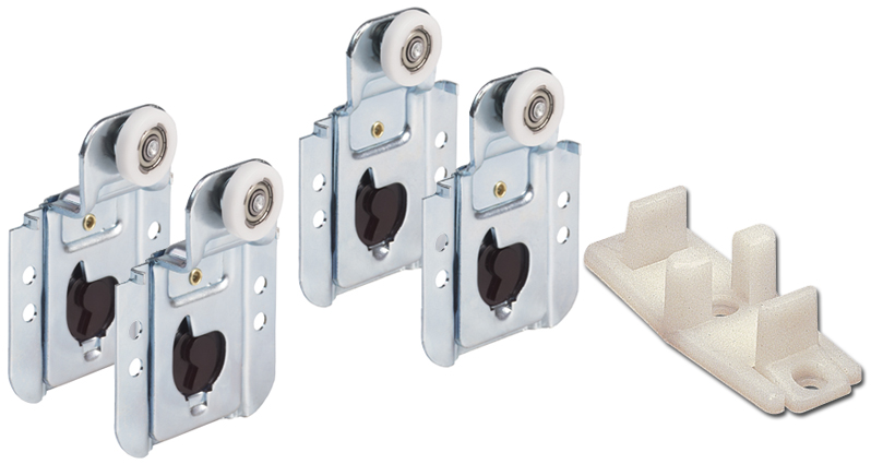 My bypass doors are 1 1/4"  The offset on the existing rollers are 7/8" and 1/4" will these work?