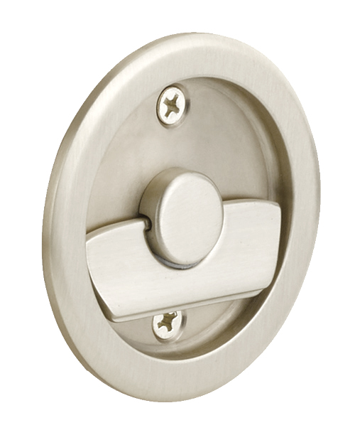 I'm buying a privacy latch for a new door in a new bathroom.; so, I need the lock and whatever is installed on/in t