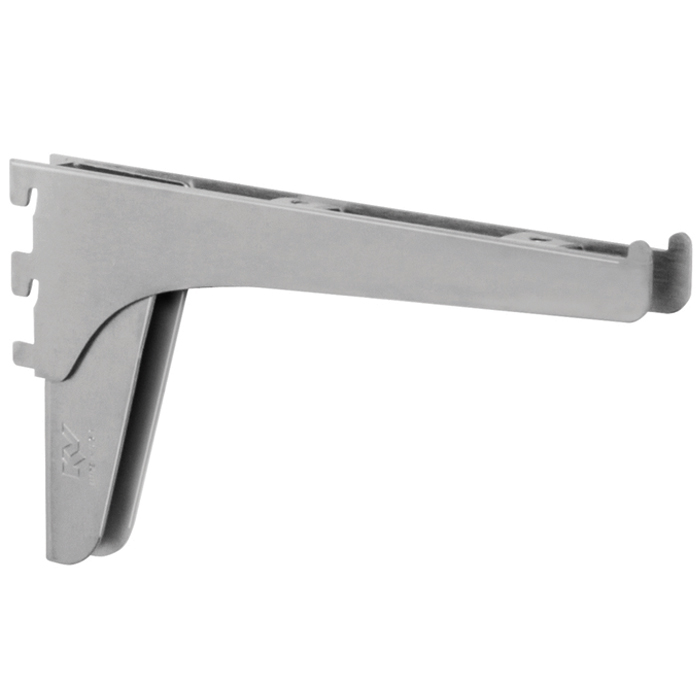 Knape and Vogt 10" (254mm) Double Slot Shelf Bracket - EACH (Anochrome) Questions & Answers