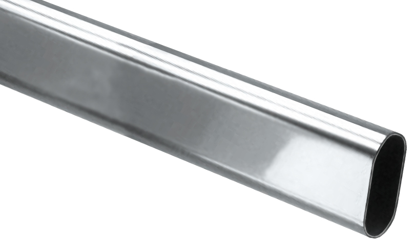 US Futaba 96" (2438mm) Steel Oval Closet Rod - EACH (Polished Chrome) Questions & Answers
