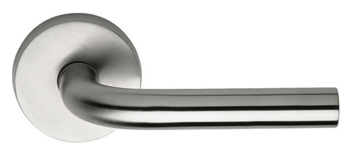 Omnia Stainless Steel #11 Leverset w/Round Rosette (Privacy - #11 Leverset - Satin Stainless Steel - 2-3/4in. Backset) Questions & Answers