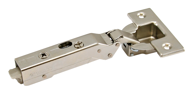 Grass 110° Tiomos 00 Crank Hinge - EACH (Full Overlay, Soft-Closing, Screw-On) Questions & Answers