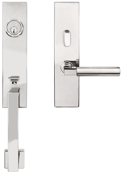 Unison INOX Manhattan Stainless Steel Tubular Entry Handle Set Questions & Answers