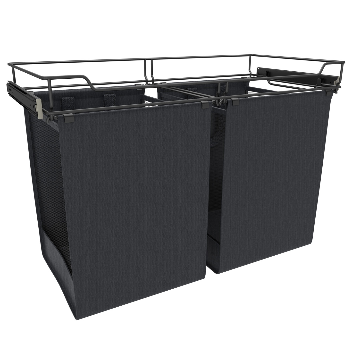 Is there a version of this hamper style with the removable bags that can have a panel attached to the front?