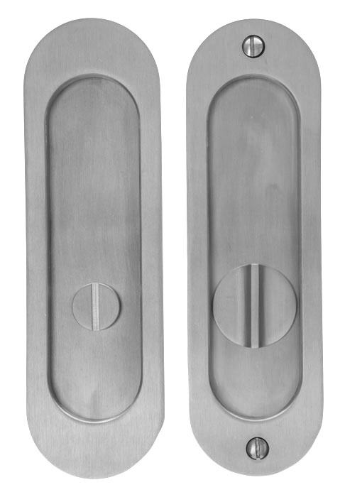 Linnea Stainless Steel Mortise Pocket Door Privacy Latch - (Satin Stainless Steel - 1-3/8in. Thickness) Questions & Answers